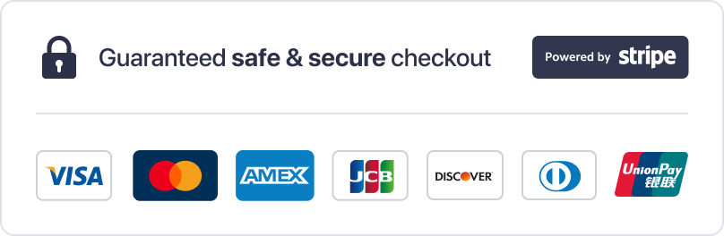 Stripe secure payment badge